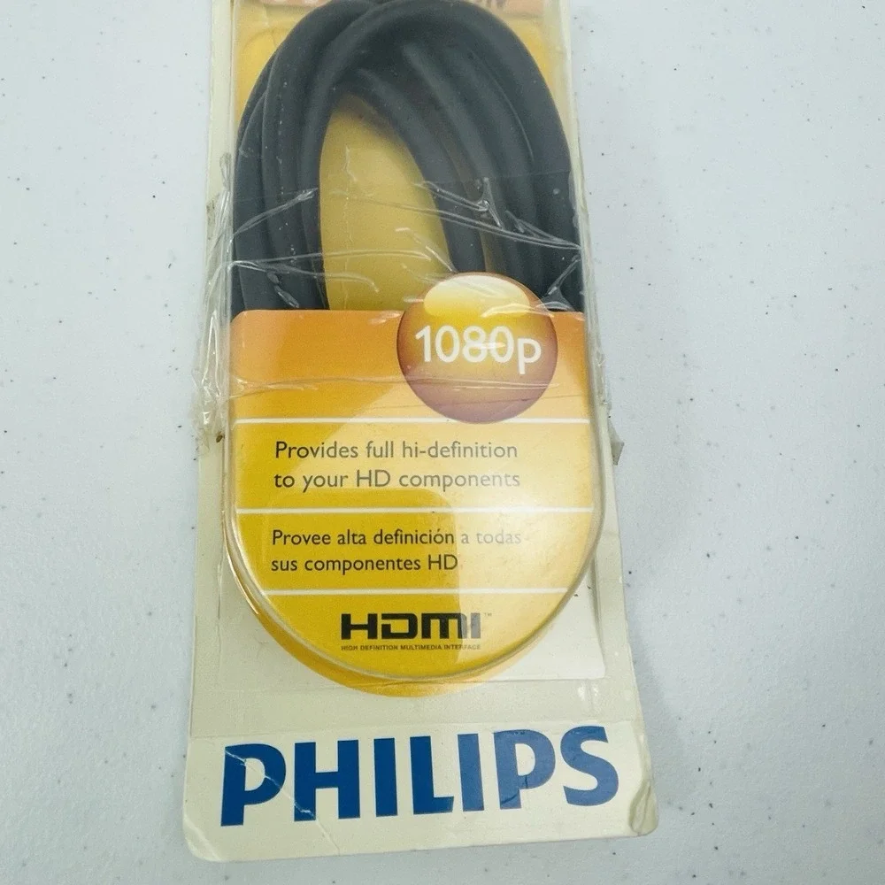 Philips Quality Hi Definition TV Cable 6 ft HDMI 1080P HDTV Open Box